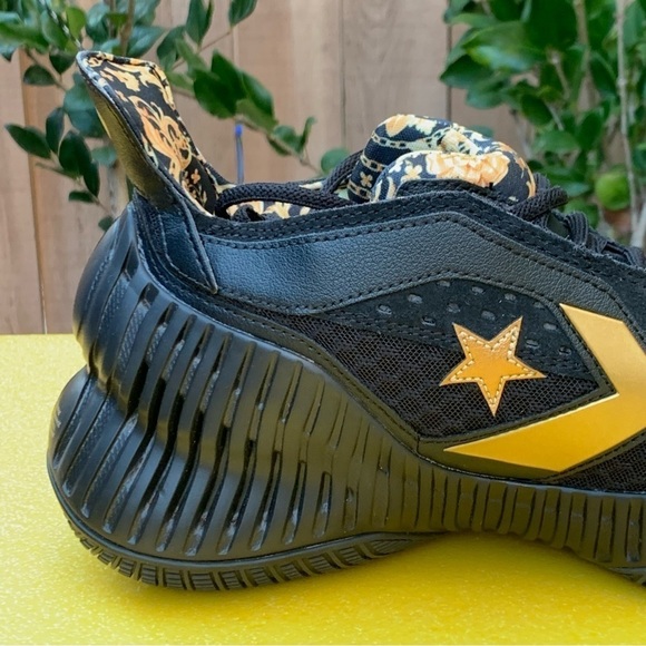 Converse All Star BB Prototype CX Mid Black Gold Baroque Men Basketball A02515C - Picture 4 of 16